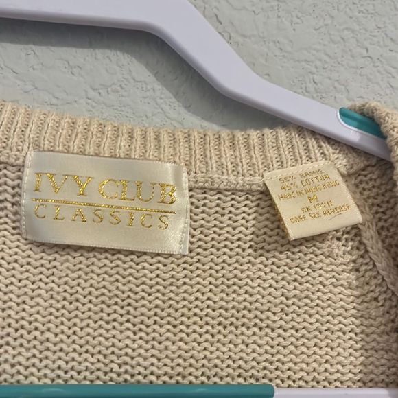 Ivys club classic spring/summer cream/ivory cardigan no flaws - Picture 3 of 5